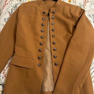 Women’s Brown business/ Military Style Jacket/ blazer